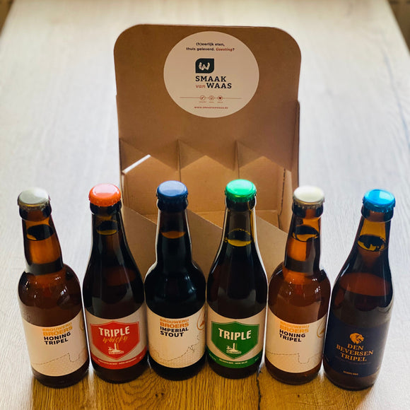 Lokale Biermand met 6 streekbiertjes